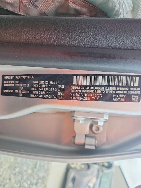 2017 JEEP RENEGADE LATITUDE 12