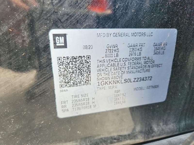 2020 GMC ACADIA SLE 14