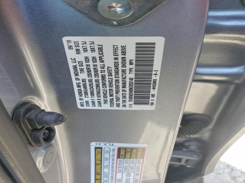 2019 HONDA CR-V EXL 13