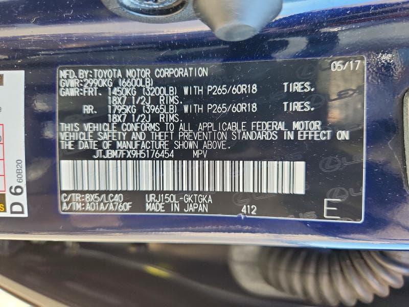 2017 LEXUS GX 460 13