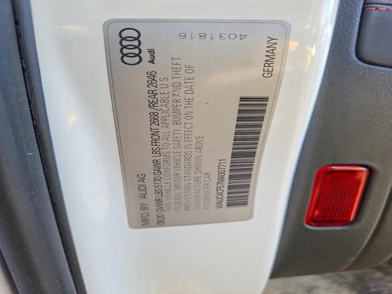 2021 AUDI S5 PREMIUM PLUS 12