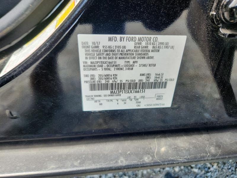 2018 FORD ECOSPORT SE 12