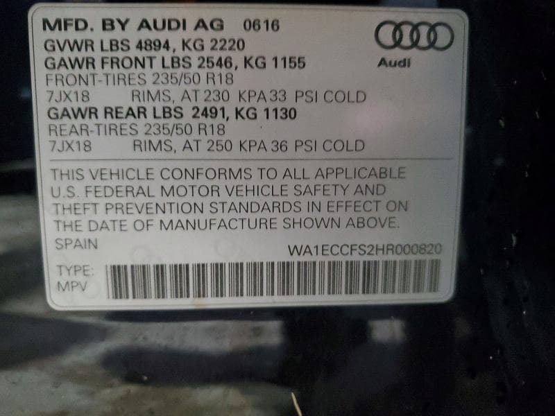 2017 AUDI Q3 PREMIUM 12