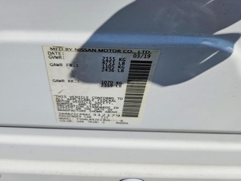 2019 NISSAN LEAF S PLUS 13
