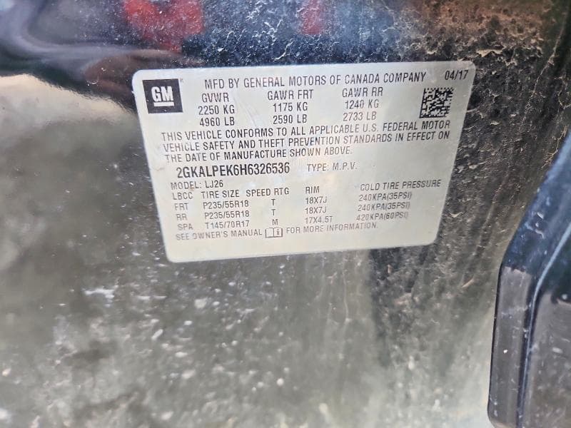 2017 GMC TERRAIN SLT 13