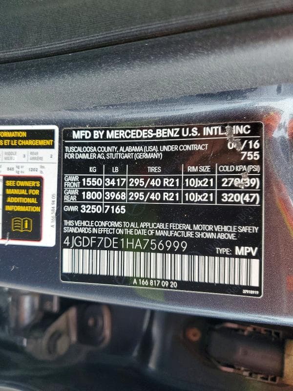2017 MERCEDES-BENZ GLS 550 4MATIC 13