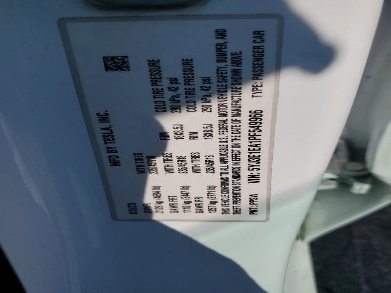 2023 TESLA MODEL 3 12