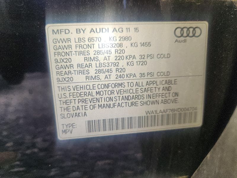 2017 AUDI Q7 PREMIUM PLUS 13