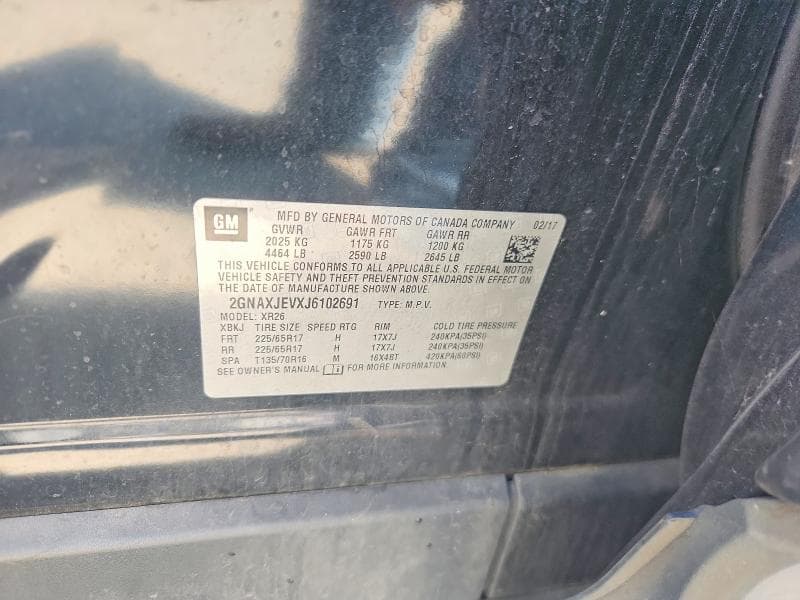 2018 CHEVROLET EQUINOX LT 13