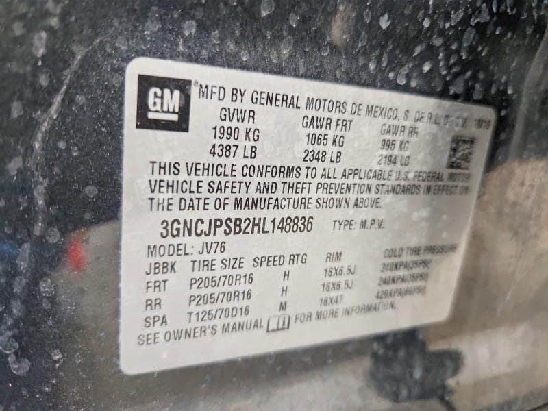 2017 CHEVROLET TRAX 1LT 14