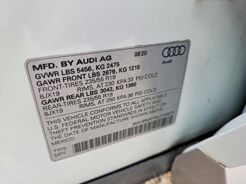 2020 AUDI Q5 PREMIUM PLUS 12