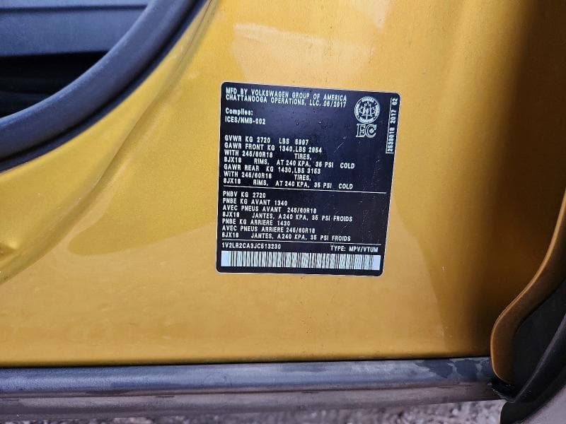 2018 VOLKSWAGEN ATLAS SE 13