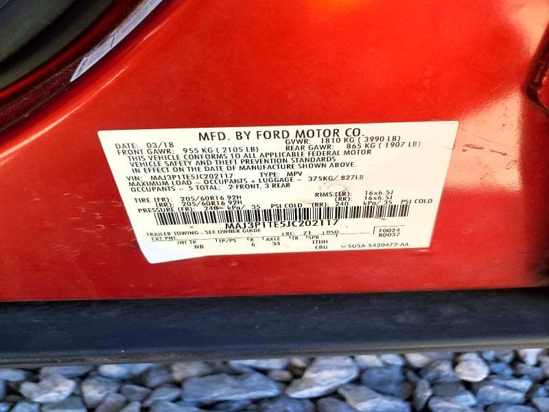 2018 FORD ECOSPORT SE 12