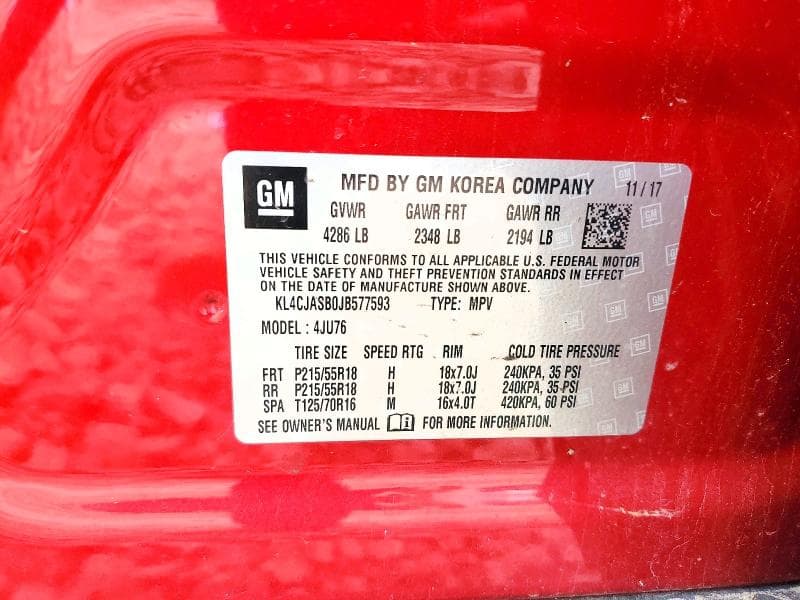 2018 BUICK ENCORE PREFERRED 13