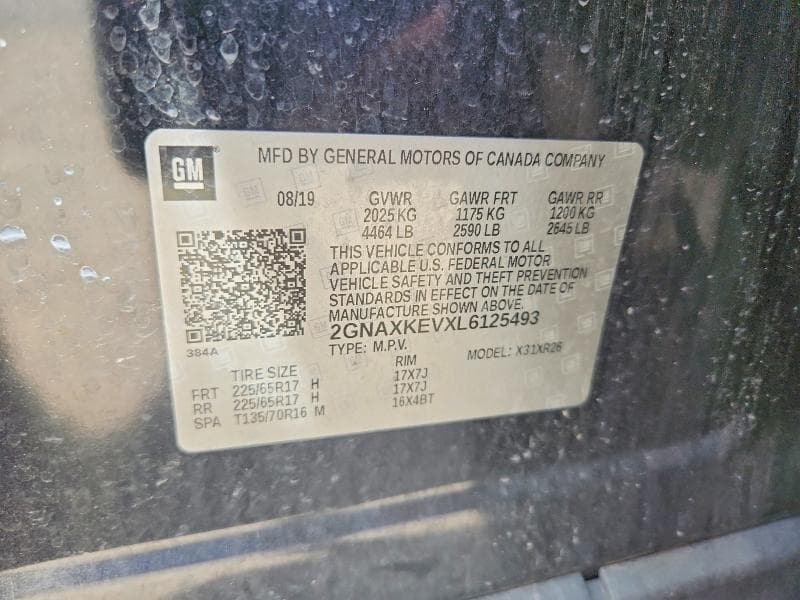 2020 CHEVROLET EQUINOX LT 13