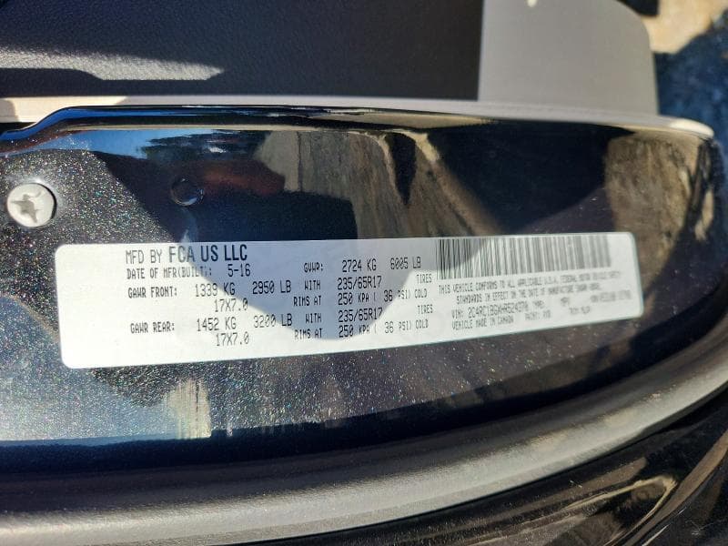 2017 CHRYSLER PACIFICA TOURING L 14