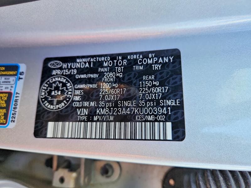 2019 HYUNDAI TUCSON SE 13