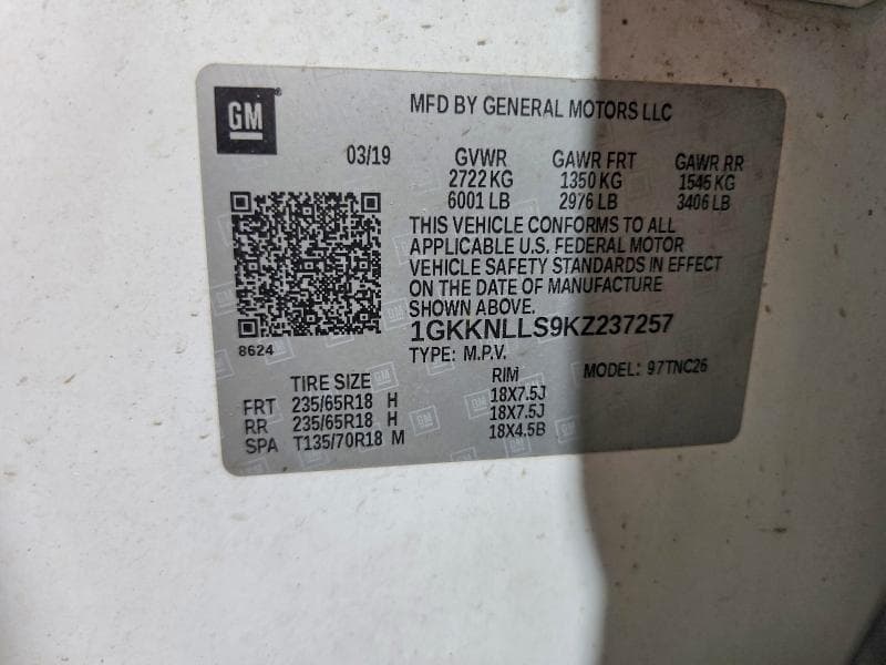 2019 GMC ACADIA SLE 13