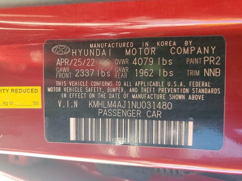 2022 HYUNDAI ELANTRA BLUE 12