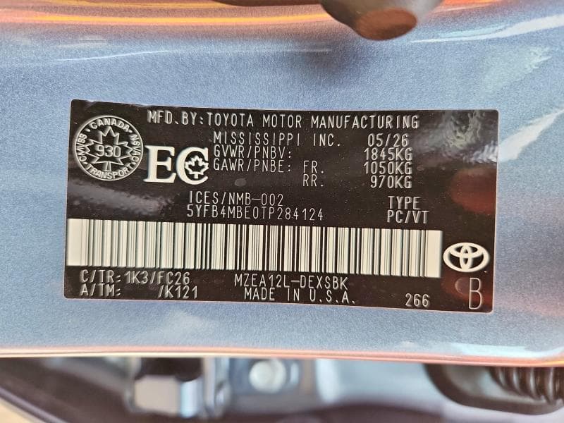 2026 TOYOTA COROLLA SE 13