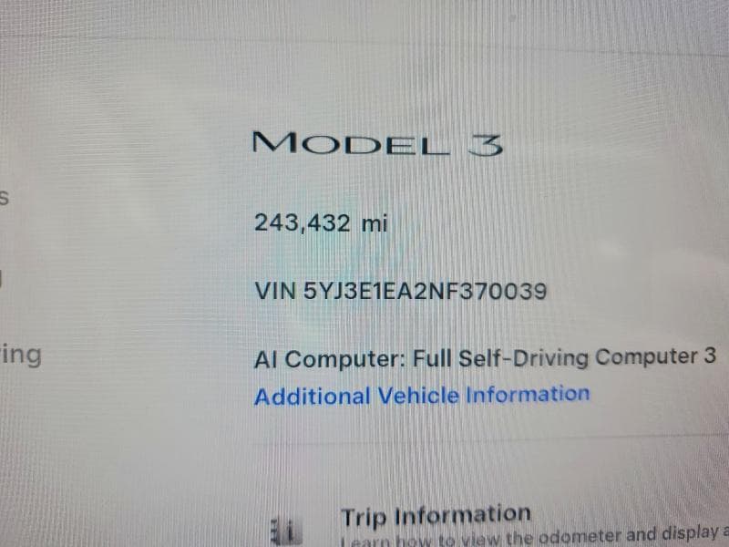 2022 TESLA MODEL 3 9