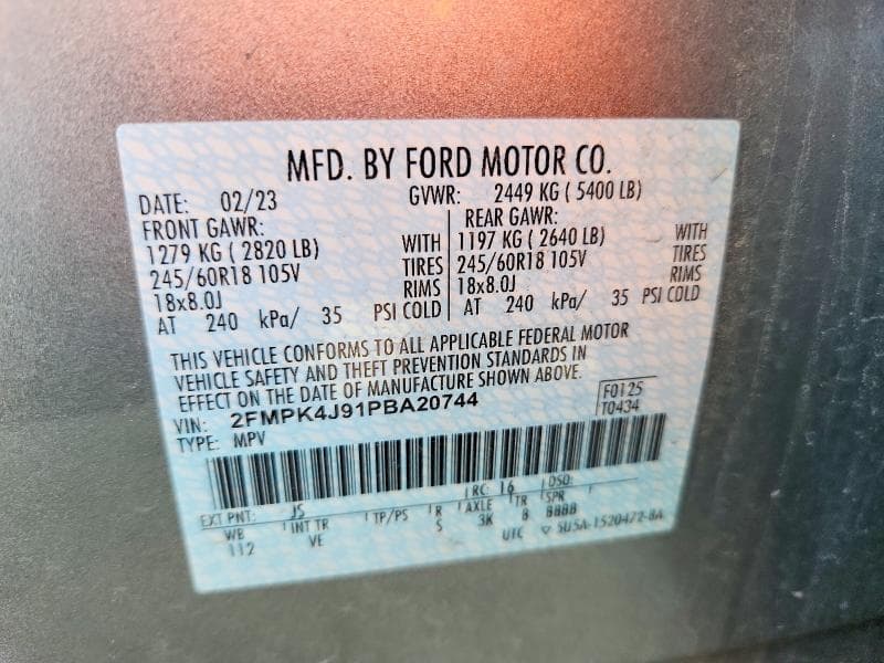 2023 FORD EDGE SEL 13