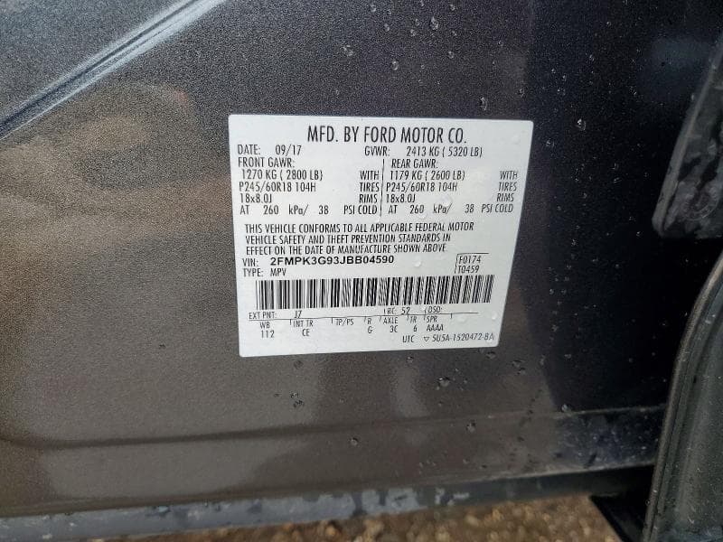 2018 FORD EDGE SE 12