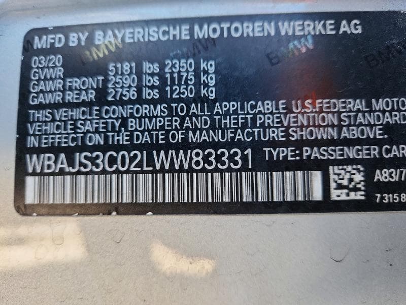 2020 BMW 540 XI 13