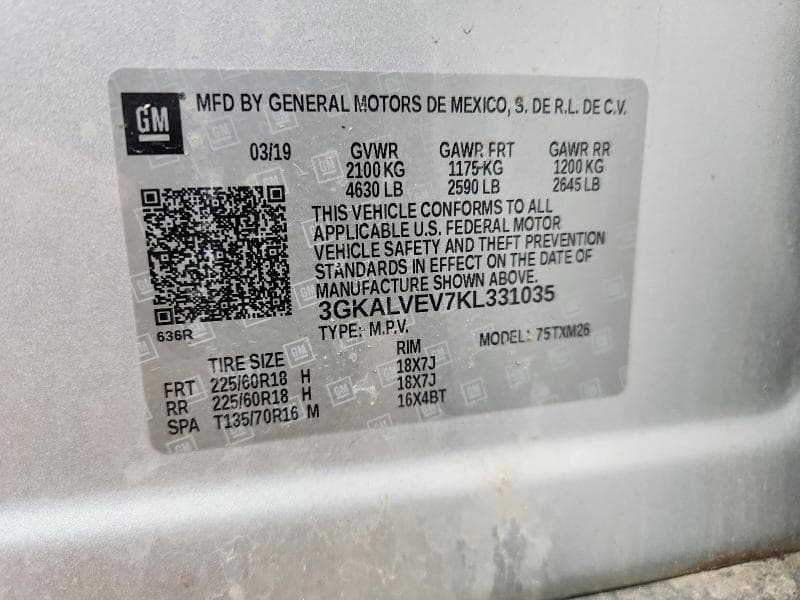 2019 GMC TERRAIN SLT 13
