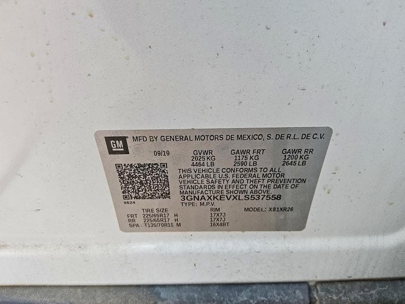 2020 CHEVROLET EQUINOX LT 13