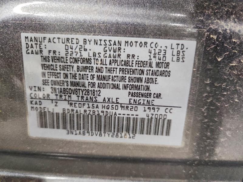 2026 NISSAN SENTRA SR 12