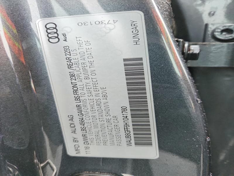 2017 AUDI A3 PREMIUM 12