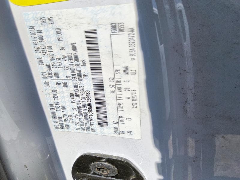 2021 FORD F150 12