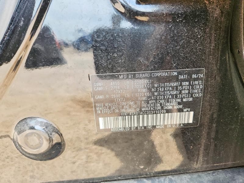 2025 SUBARU OUTBACK PREMIUM 12