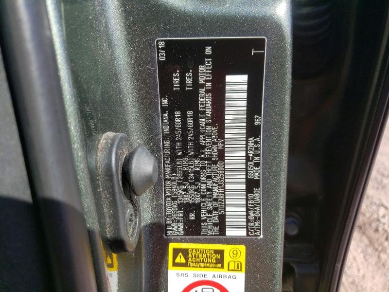 2018 TOYOTA HIGHLANDER LE 12