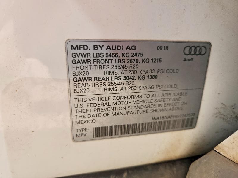 2018 AUDI Q5 PREMIUM PLUS 12