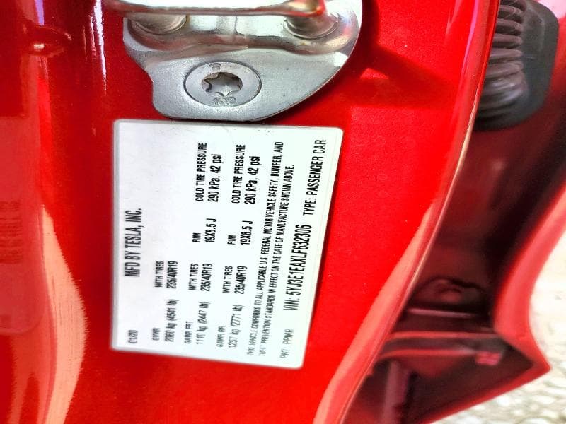 2020 TESLA MODEL 3 12