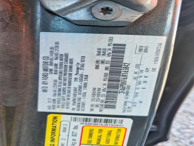 2018 FORD FUSION SE 12