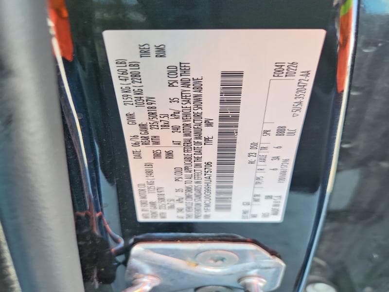 2017 FORD ESCAPE SE 13