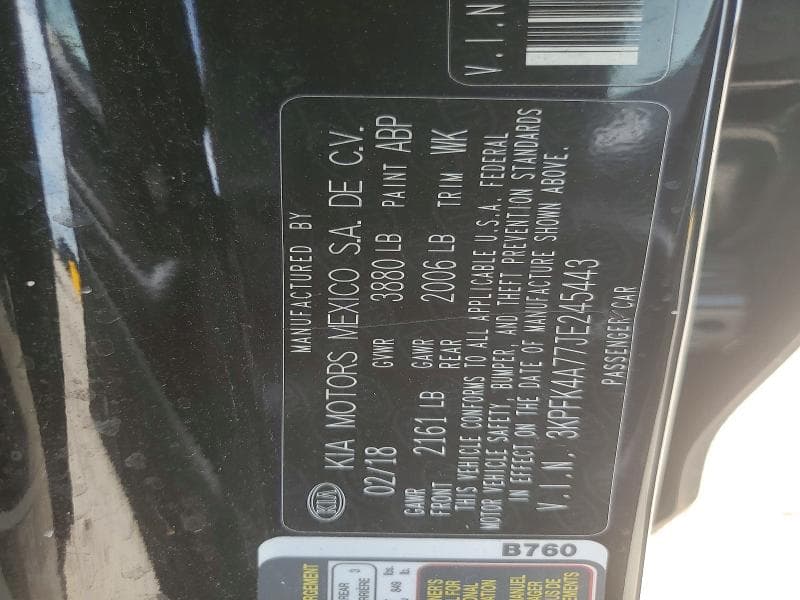 2018 KIA FORTE LX 12