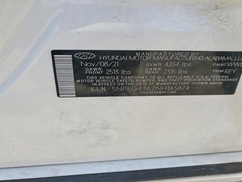 2022 HYUNDAI SONATA SE 12