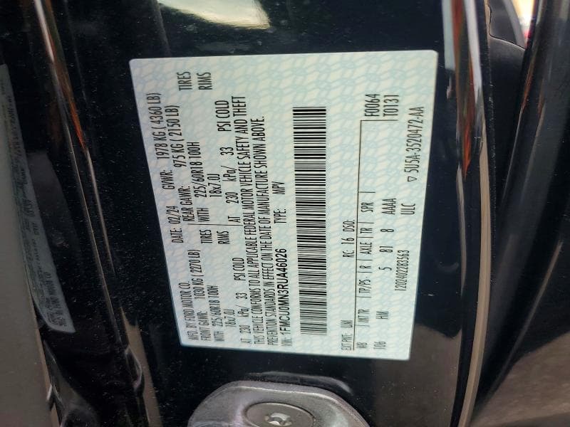 2024 FORD ESCAPE ST LINE 12
