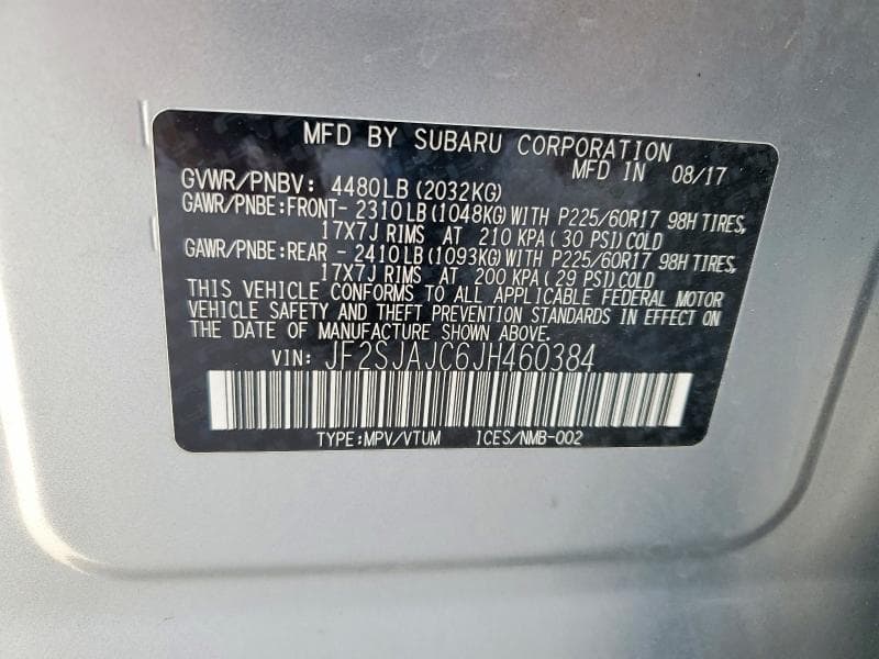 2018 SUBARU FORESTER 2.5I LIMITED 13