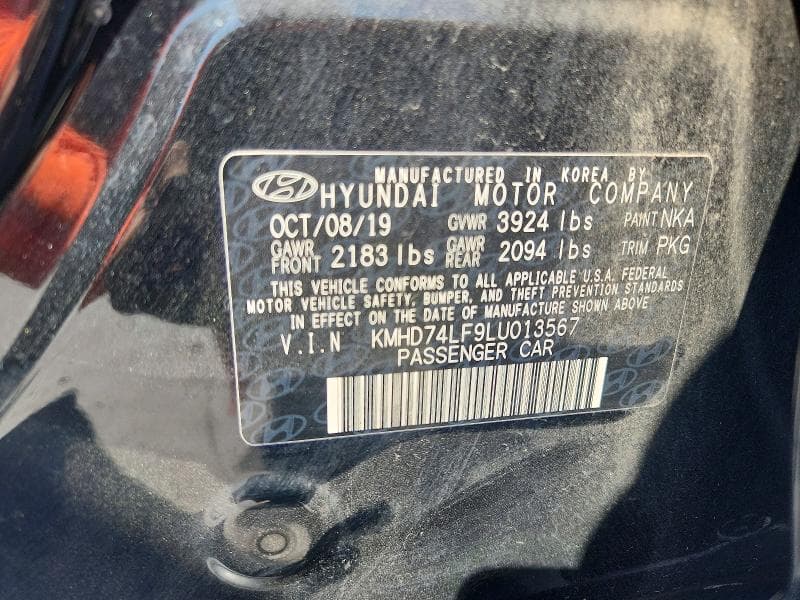 2020 HYUNDAI ELANTRA SE 13