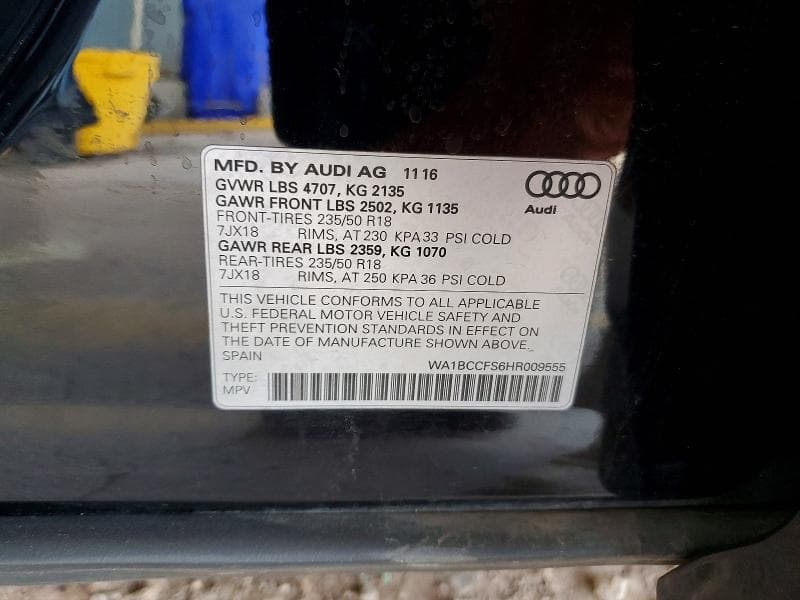 2017 AUDI Q3 PREMIUM 12