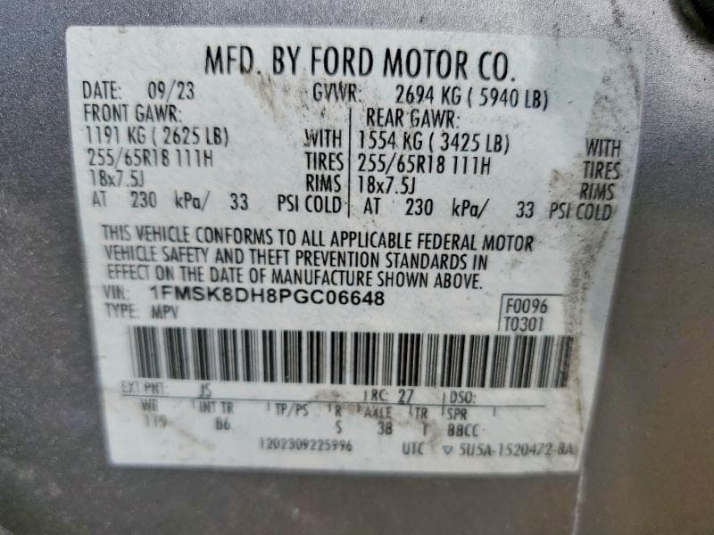 2023 FORD EXPLORER XLT 13