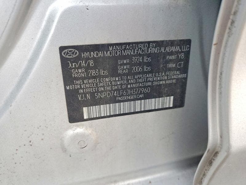 2018 HYUNDAI ELANTRA SE 12