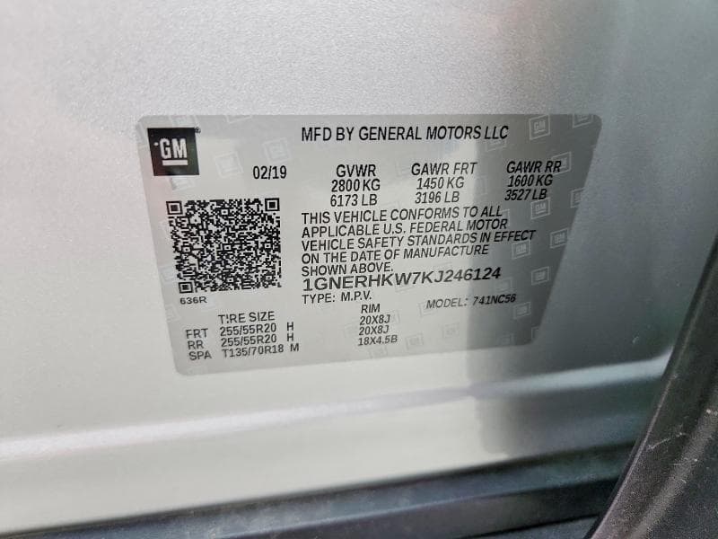 2019 CHEVROLET TRAVERSE LT 13