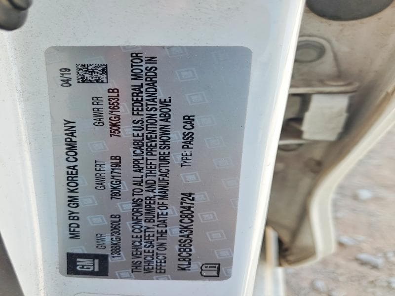 2019 CHEVROLET SPARK LS 12