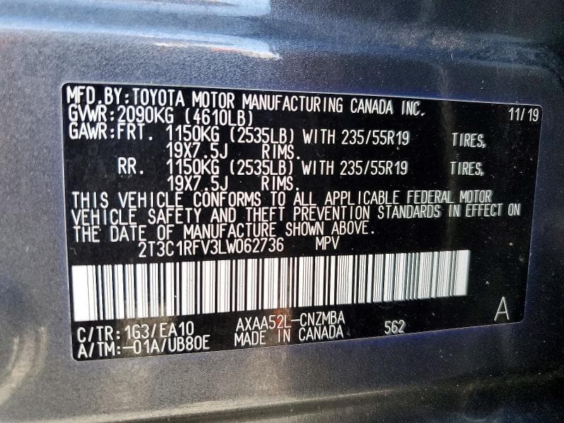 2020 TOYOTA RAV4 XLE PREMIUM 13
